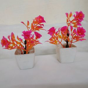 Artificial Flowers With Pot