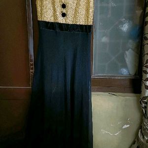 Stylish Party Gown Designer Neck In Xl Size