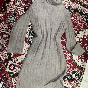 new Gray Woollen Dress