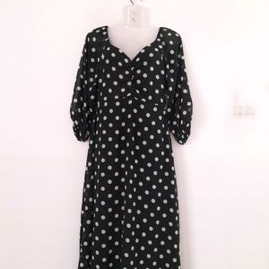 20 Dresses Black Printed Dress (Women's)