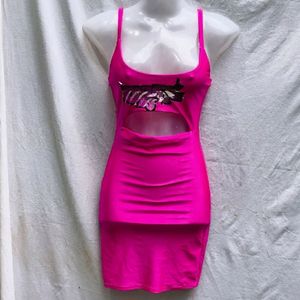 Hot Pink Bodycon Dress