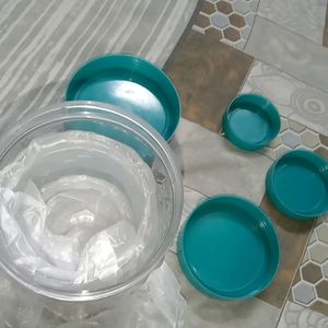 Plastic Containers Air Tight Set Of 4