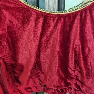 Readymade Full Sleeves Velvet Blouse