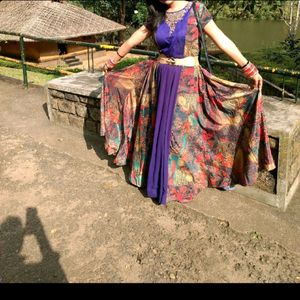 Multicolored Ethnic Gown