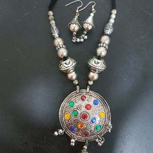 Navratari Necklace Set