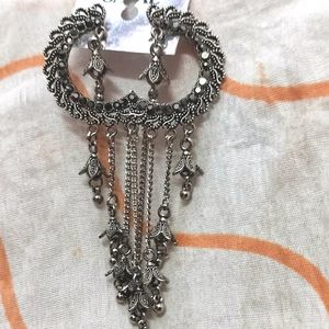 Silver Long Earring