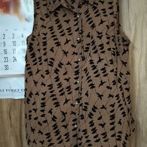 Brown Sleeveless.Topp