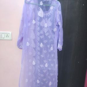 Chikankari kurti With Inner