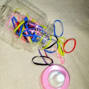 Multi-colour Mini Stretchable Hair Ties