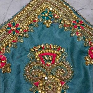 Mysore Silk ||Hand Work Pearl&Kundan