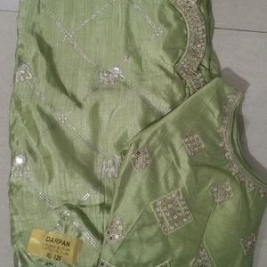 Saree With Stitched Blouse