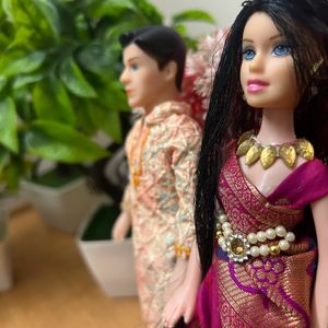 Couple Doll With Saree Punjabi