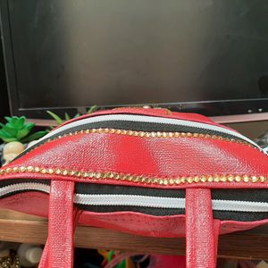 Custom Made Stone Studded Handbag And Purse