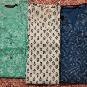 Set Of 3 Branded Kurtis