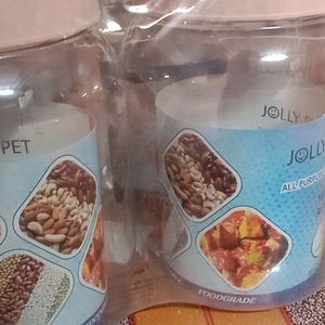 New With Tag Polythene Jars Capacity