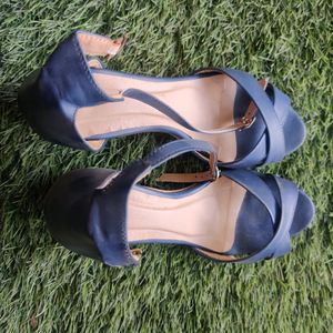 Open Toe Block Heels