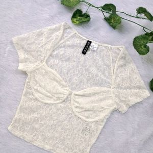 H&M Bustier Lace Top