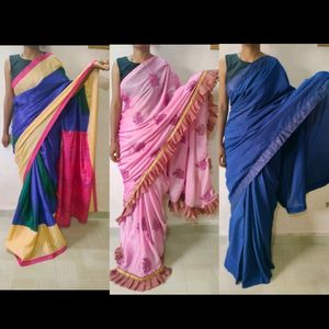 Pack Of 3 New Saree 😍