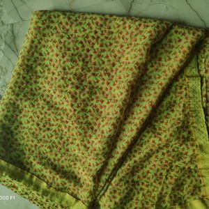 pretty olive saree.