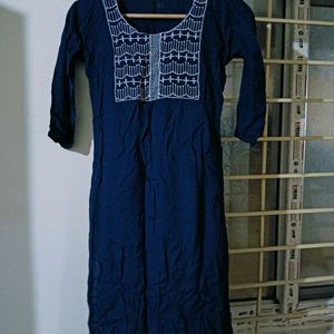 Navy blue Kurtha For Women