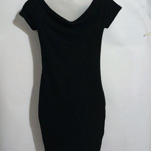 CUTE BLACK CASUAL WEAR DRESS