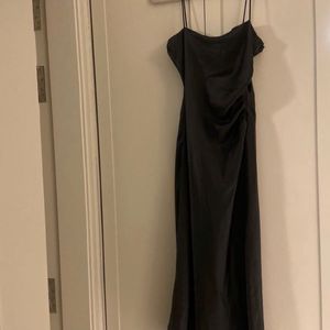 Zara Black Satin Dress