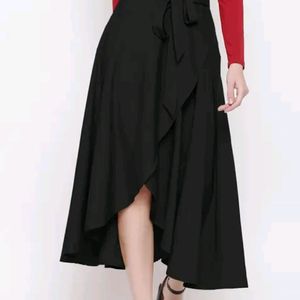 Front Slit Korean Skirt