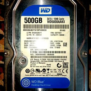 WD 500 GB Hard Disk