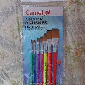 CAMEL FLAT BRUSHES - NEVER USED