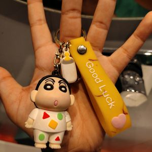 Shinchan White 3D Keychain