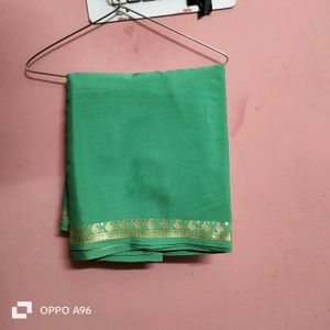 Beautiful  Green Saree Withblouse