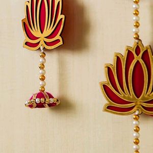 Diwali Offer💥Lotus Jhumki Bandanwar Door Hanging