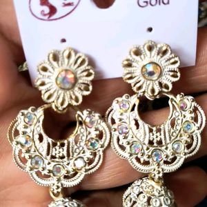 Beautiful Shining Metal Earrings