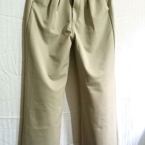 Beige (Romo) Wide Leg  Trouser