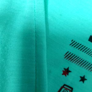 Sea Green T- Shirt For Boys