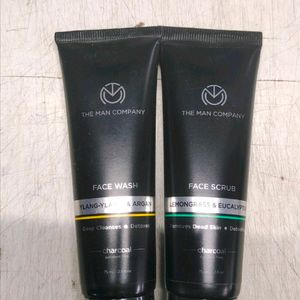 The Man Company Face Wash And Scrub Combo Pack Unused (New)