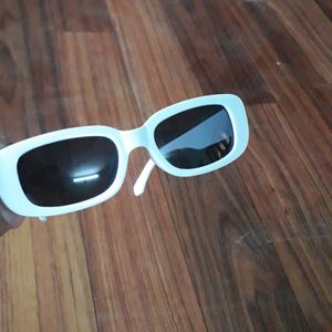 Rectangular White Sunglasses 🕶️