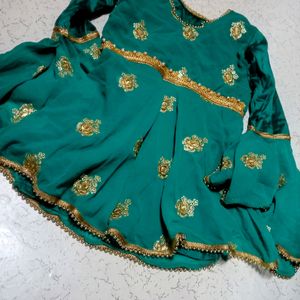 Peplum Top With Dhoti Salwar