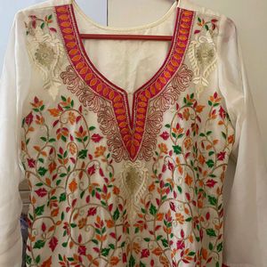 Zari Work Embroidery Kurta