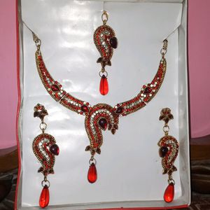 Red Jewelry Set