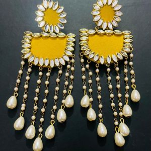 Fancy Party Wear Have Long Size Earrings