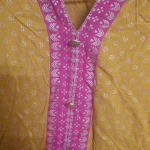 Mustard yellow Kurti