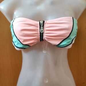 Zipper Multicolour Bandeau Top