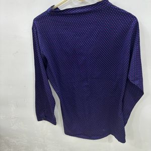 Purple Polka Dot Top