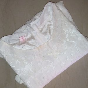 Cute White Net Top | Korean Fashion