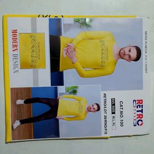 T Shirt Yellow For Men