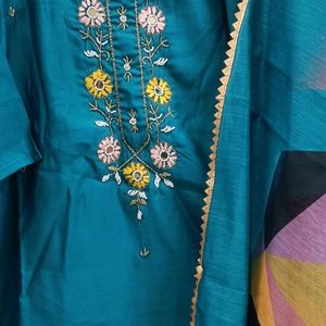 Blue Fancy Kurthi