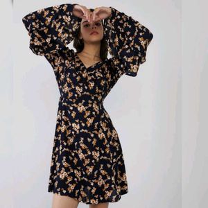 Floral Flared Mini Dress