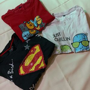 3 T- Shirts In Combo.. 😍For Boys