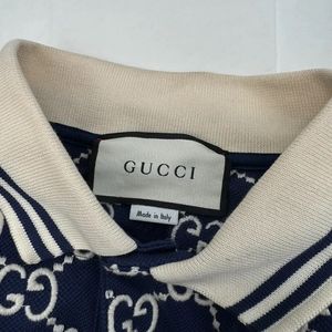 GUCCI MONOGRAM POLO SHIRT COTTON MANS